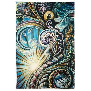 Solstice Heady Art Print Tapestry 53x85" by Sunshine Joy